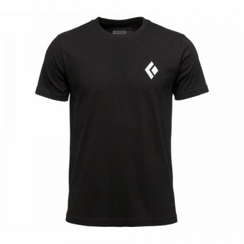 Pánské tričko Black Diamond M SS EQUIPMNT FOR ALPINIST TEE Velikost: XL / Barva: černá
