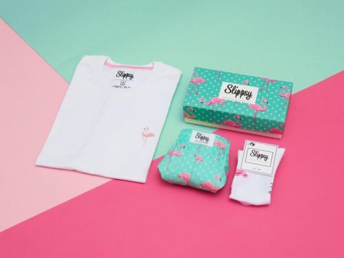 Slippsy Dámský set Flamingo white