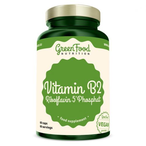 GREENFOOD NUTRITION Vitamin B2 riboflavin 5'phosphat 60 kapslí
