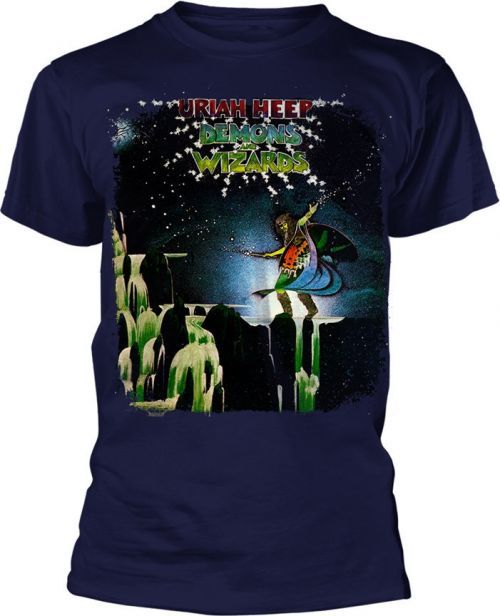 Uriah Heep Demons And Wizards Navy T-Shirt S