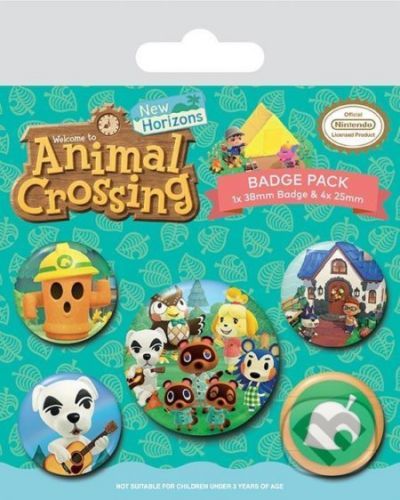 Seto odznaků Animal Crossing