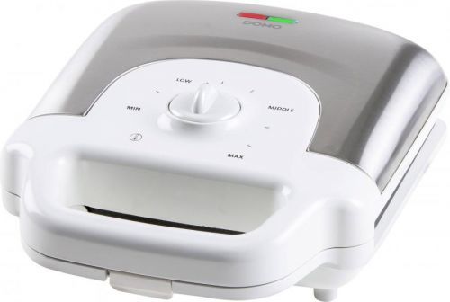 Vaflovač indikátor, sklopný, nepřilnavý povlak DOMO DO9222W XL Tasty DO9222W, bílá