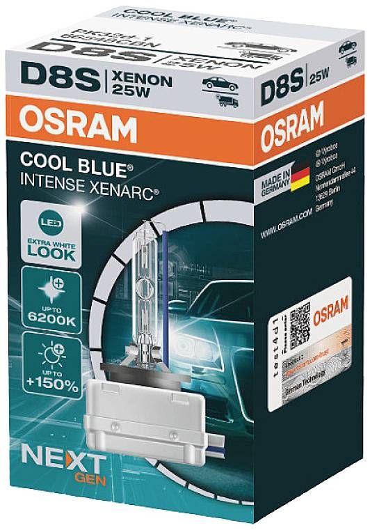 Autožárovky xenonové Osram Auto XENARC COOL BLUE INTENSE D8S, Faltschachtel (1 Lampe) 66548CBN, D8S, 35 W, 1 ks