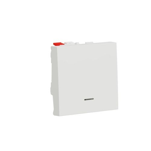 Schneider Electric Unica tlačítko č.1/0 s orientační kontrolkou bílá NU320618N