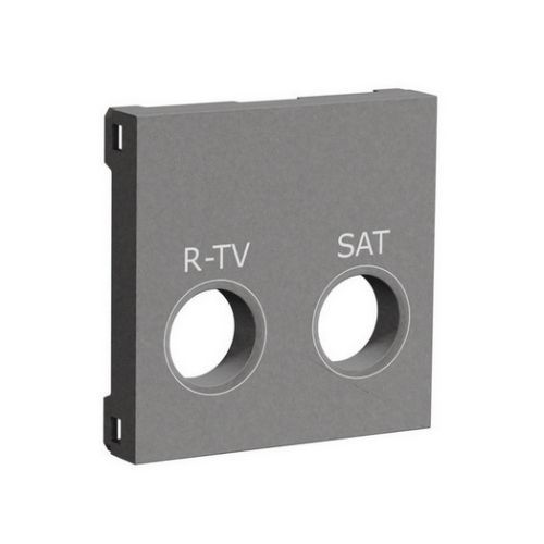 Schneider Electric Unica televizní zásuvka TV/R+SAT individuální aluminium NU345430