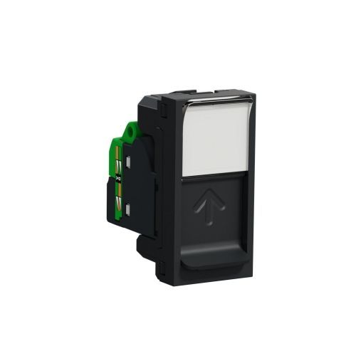 Schneider Electric Unica datová zásuvka RJ45 kat.6 UTP antracit NU341454 1modul