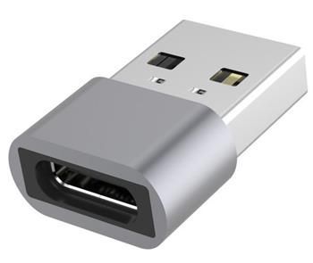 PremiumCord Aluminium adaptér USB C female - USB2.0 A Male