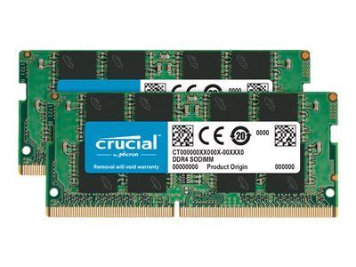 MICRON, Crucial 2-32GB DDR4-260p SODIMM NON-ECC, CT2K32G4SFD832A