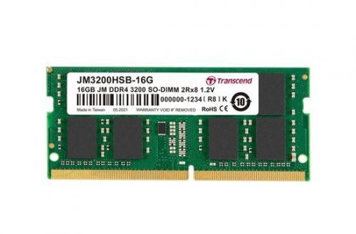 Transcend paměť 16GB (JetRam) SODIMM DDR4 3200 2Rx8 CL22, JM3200HSB-16G