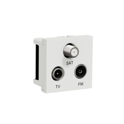 Schneider Electric Unica televizní zásuvka TV+R+SAT individuální bílá NU345018