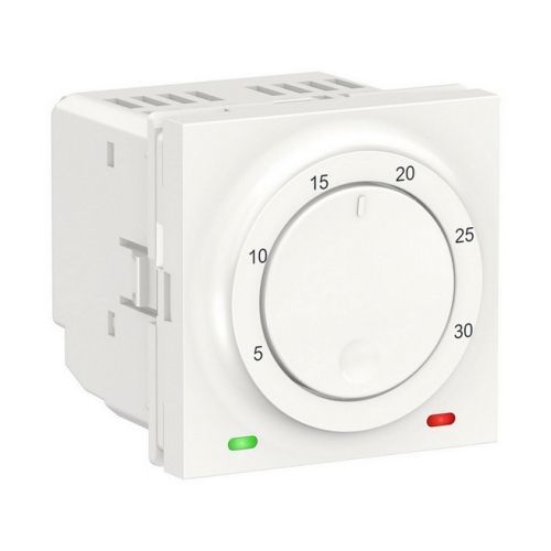 Schneider Electric Unica termostat otočný bílý NU350118