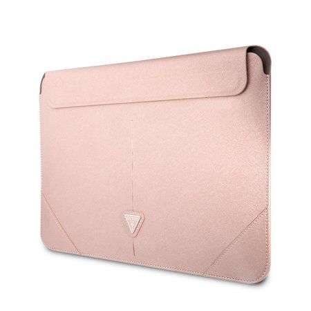 Guess Saffiano Triangle Metal Logo Computer Sleeve 16