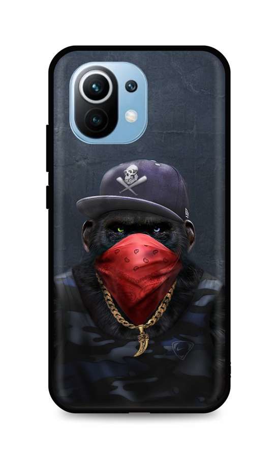 Kryt TopQ Xiaomi Mi 11 Lite silikon Monkey Gangster 71573
