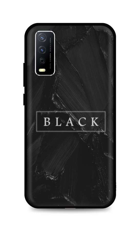 Kryt TopQ LUXURY Vivo Y11s pevný Black 71543