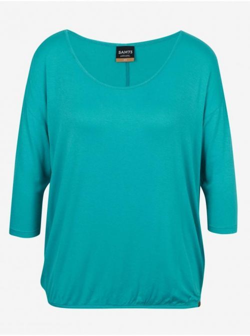 Tyrkysové dámské tričko SAM 73 Cladys