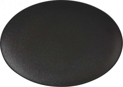 Černý keramický talíř Maxwell & Williams Caviar, 30 x 22 cm