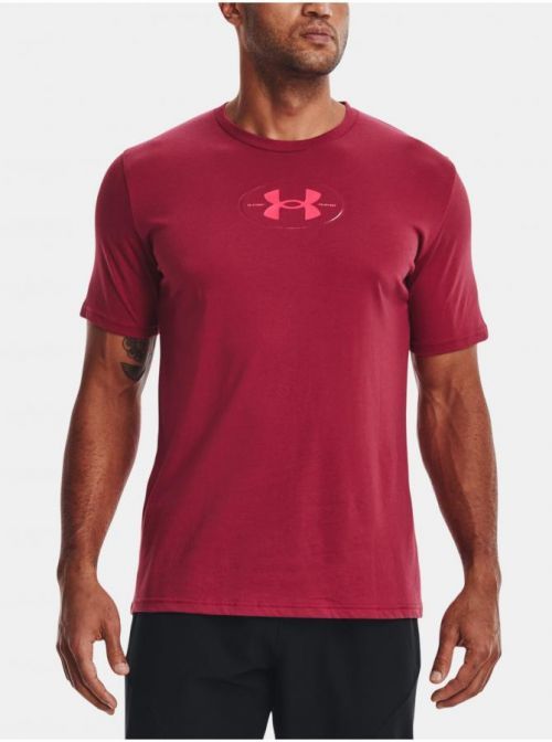 Tričko Under Armour UA REPEAT BRANDED SS - růžová