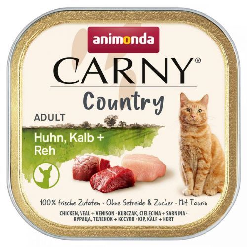 Animonda Carny Country Adult kuřecí, telecí a srnčí maso, 32 × 100 g