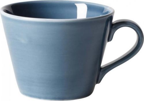 Světle modrý porcelánový šálek na kávu Villeroy & Boch Like Organic, 270 ml