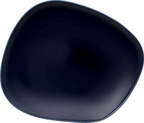 Tmavě modrý porcelánový talíř Villeroy & Boch Like Organic, 28 cm