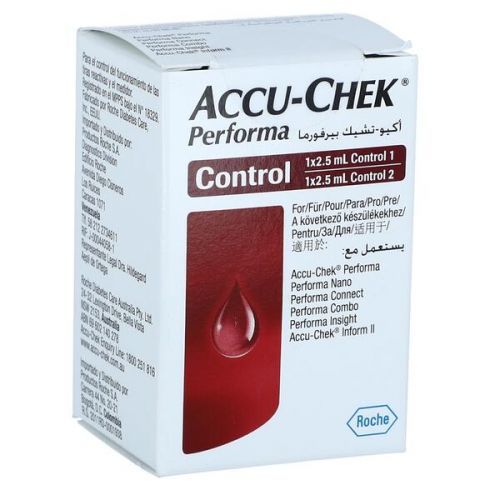 Kontrolní roztok Accu - Chek Performa Control, 2 x 2,5 ml
