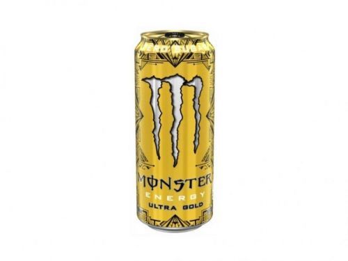 Monster Ultra Gold energetický nápoj bez cukru s příchutí ananasu 473 ml