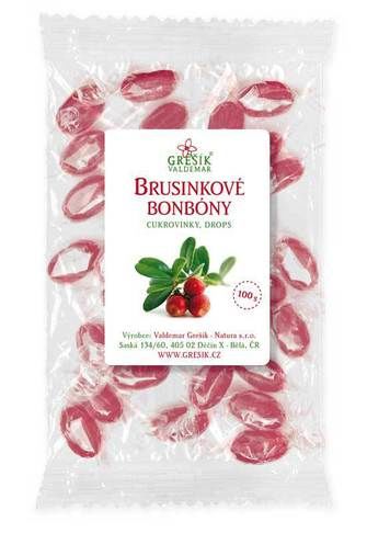 GREŠÍK Brusinkové bonbóny 100 g