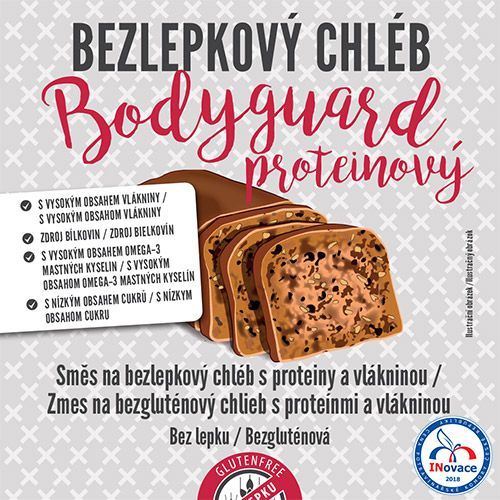 ADVENI Bezlepkový chléb BODYGUARD s proteiny a vlákninou 450 g