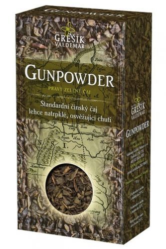 GREŠÍK Čaje 4 světadílů Gunpowder z.č. 70 g