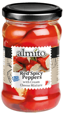 Almito Sladké cherry papriky plněné sýrem 280 g