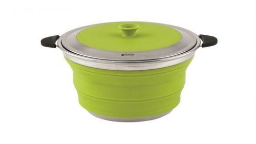 Hrnec s poklicí Outwell Collaps 4.5L Lime Green