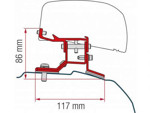 Kit Fiamma pro Ford Custom L2 po roce 2012