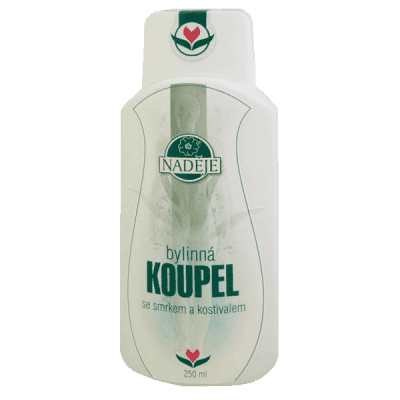 Naděje-byliny NADĚJE-PODHORNÁ Přírodní koupel - klouby, záda 250 ml