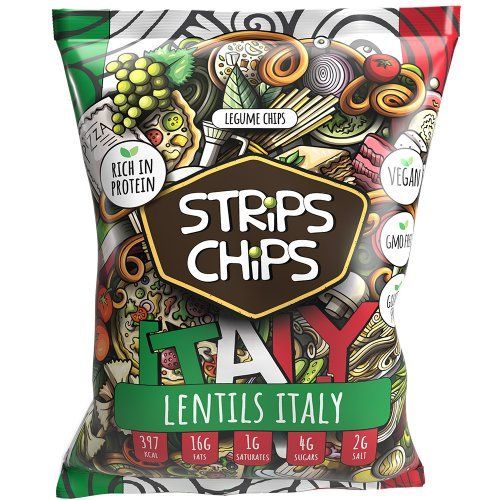 STRiPS CHiPS LENTILS ITALY - čočka Itálie 90 g
