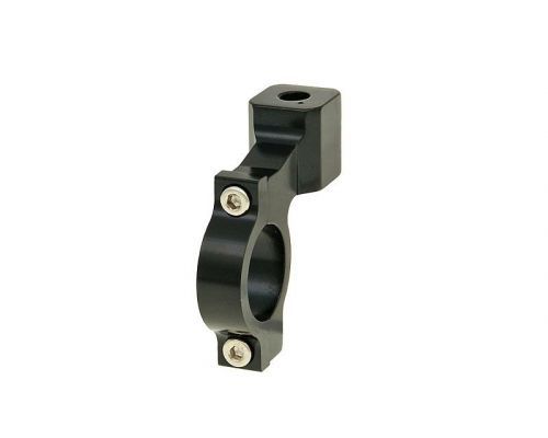 Vparts Objímka pro zrcátko CNC 22mm / M8 levý závit - černá VC24875