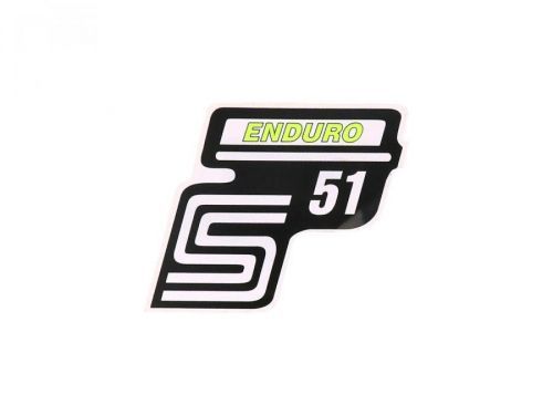 OEM Standard Samolepka S51 Enduro neonově žlutá, Simson S51 41977