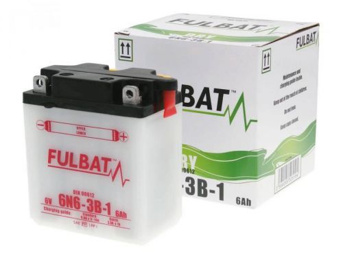 Baterie Fulbat 6V 6N6-3B-1, včetně kyseliny FB550519