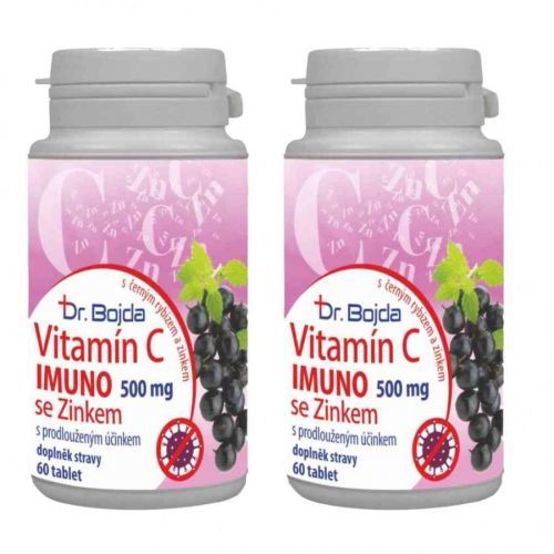 Vitamín C IMUNO 500mg + ZINEK DUO 60tbl Dr. Bojda