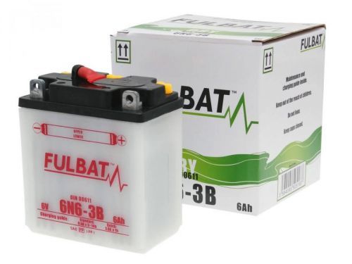Baterie Fulbat 6V 6N6-3B, včetně kyseliny FB550518