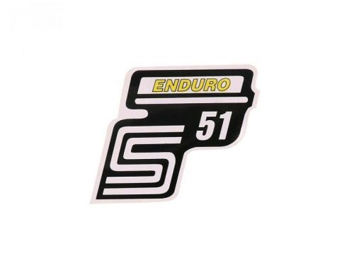OEM Standard Samolepka S51 Enduro žlutá, Simson S51 41976