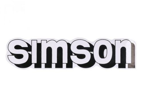 OEM Standard Samolepka nádrže bílá, Simson S51 42015