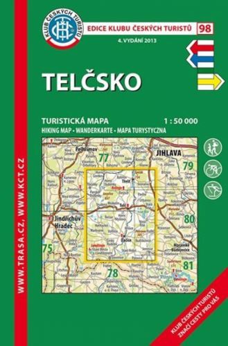 Telčsko /KČT 98 1:50T Turistická mapa