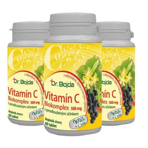 Vitamín C Biokomplex 500 mg TRIO 3 x 60 tbl. Dr. Bojda