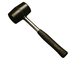 Gumová palice s ocelovou rukojetí