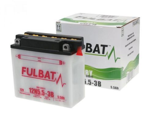 Baterie Fulbat 12N5.5-3B, včetně kyseliny FB550529