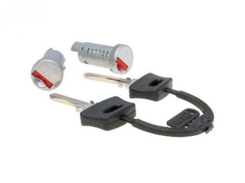 OEM Standard Sada zámků 2ks, Piaggio ZIP, TPH, NRG, SKR, Free, Sfera, Vespa PX, PK, P, Cosa 38459