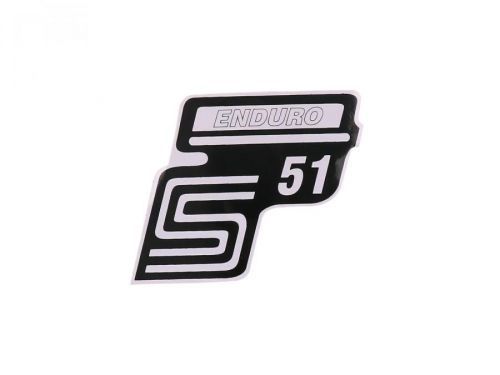 OEM Standard Samolepka S51 Enduro bílá, Simson S51 41980