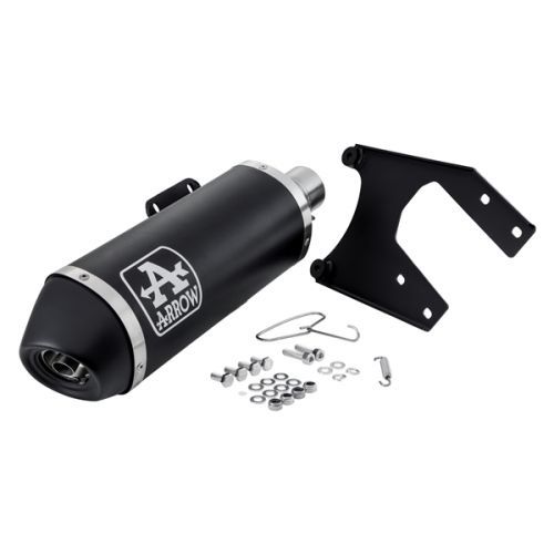 Výfuk ARROW Urban černý s katalyzátorem, Vespa Primavera, Sprint 125-150ccm (`20-) Euro5 AR53537ANK