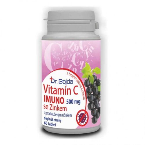 Vitamín C IMUNO 500mg + ZINEK 60tbl Dr. Bojda