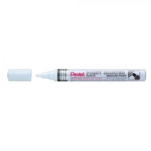 Popisovač Pentel Paint Marker MMP10 lakový - bílý 2-4 mm